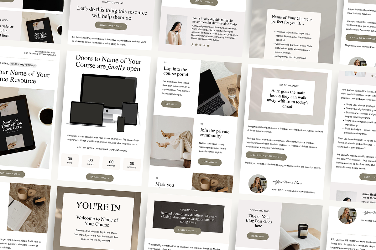 Flodesk Email Templates, a Marketing Template by Pixel & Flow (Photo 5 of 6)