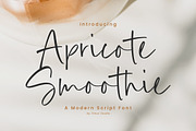 Apricote Smoothie Font, a Script Font by Timurtype (Thumbnail 1 of 7)