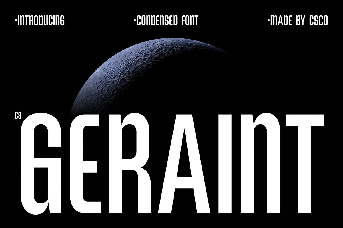CS Geraint – Condensed Font, a Sans Serif Font by Craft Supply Co. (Photo 1 of 8)