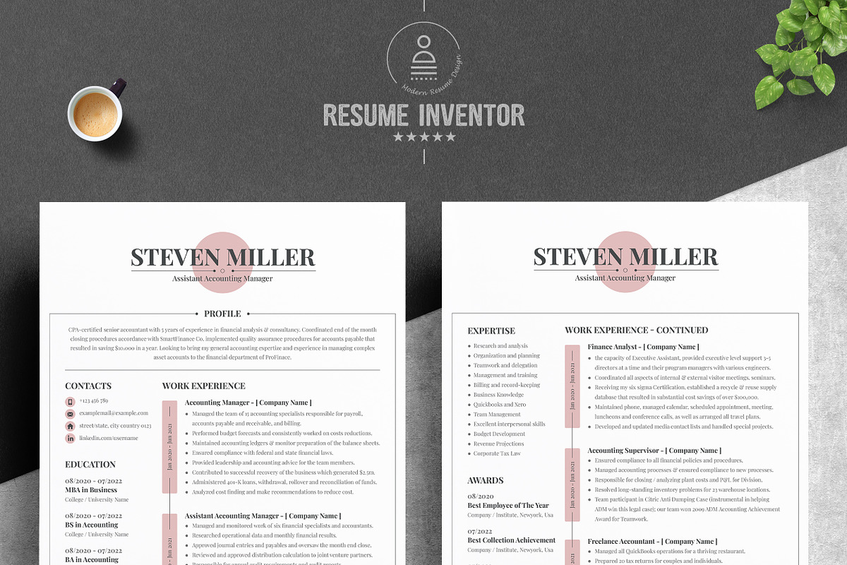 JOB WINNING RESUME - 50 TEMPLATES, a Resume Template by ResumeInventor (Photo 38 of 184)