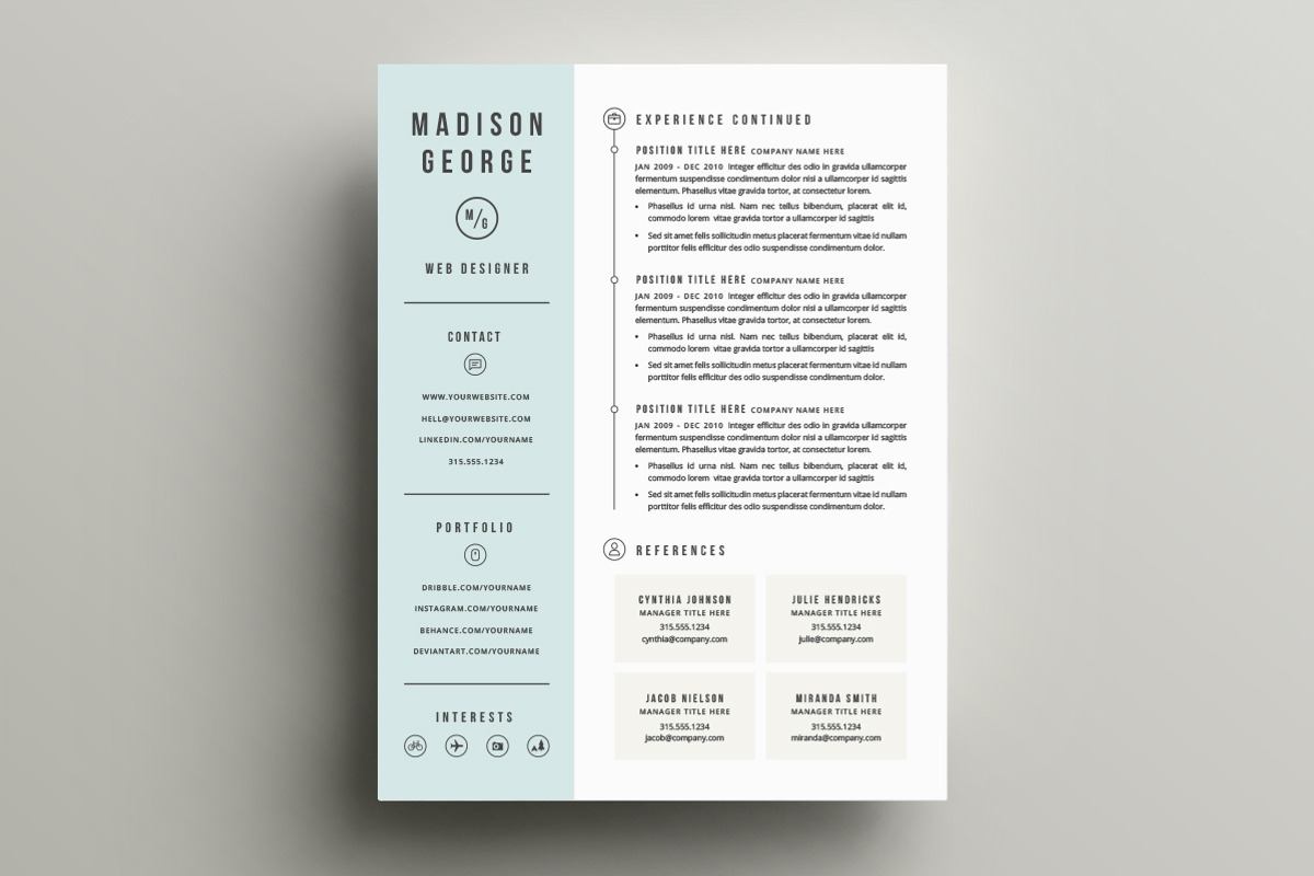 Resume & Cover Letter Template, a Resume Template by Refinery Resume Co. (Photo 3 of 5)