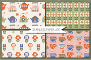 Mum Tea set, paper and clipart pack, a Food Illustration by Poppymoondesign (Thumbnail 4 of 7)