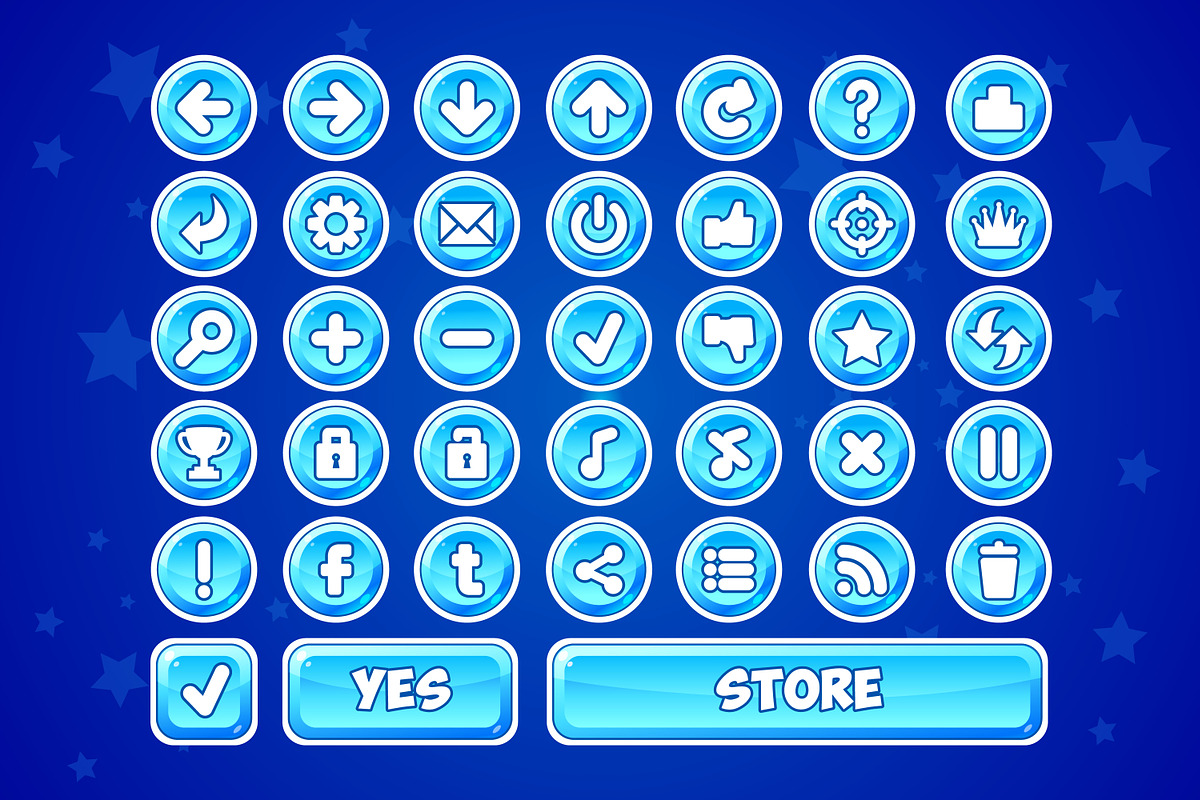 game button, a Graphic by Game Ui art (Photo 2 of 4)