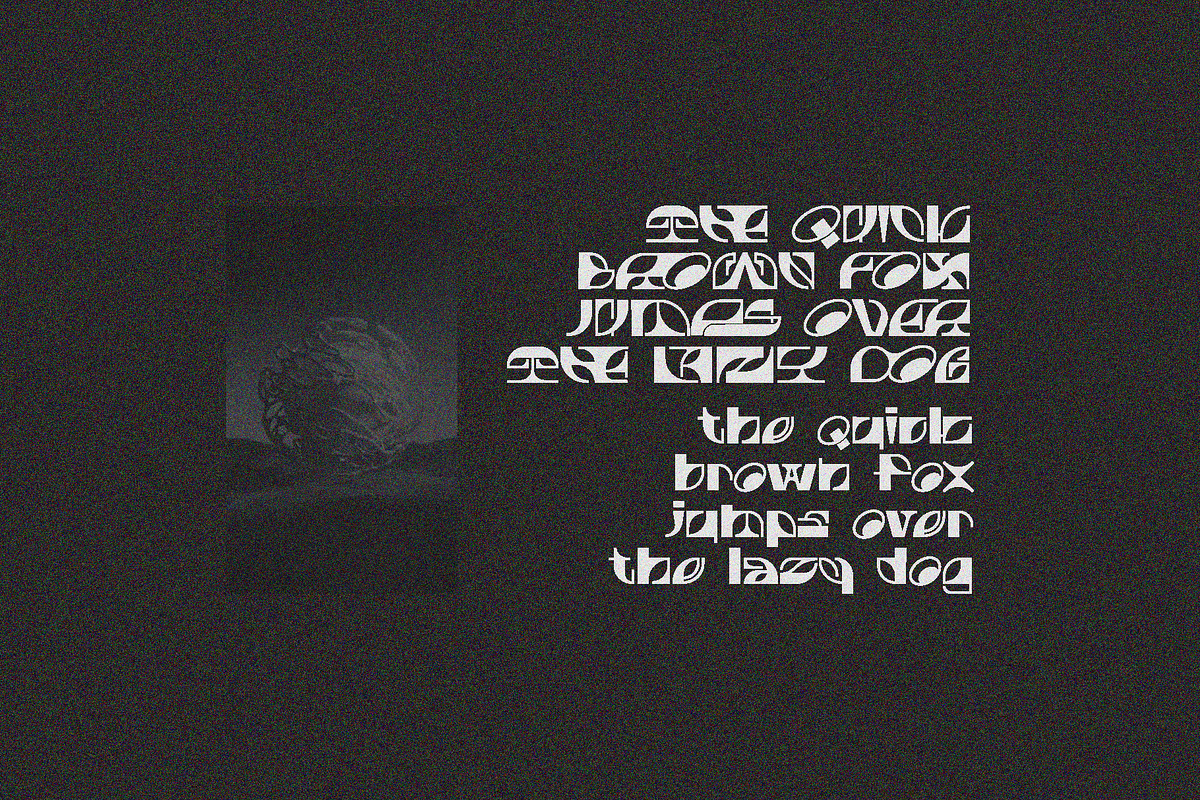Rolyzim Experimental Alien Font, a Symbol Font by Erifqizefont (Photo 3 of 10)