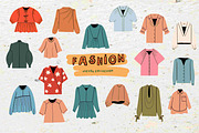Fashion Vector Collection + Font, a Decorative Illustration by Anada Arty (Thumbnail 3 of 10)