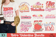 Retro Valentines Day Quotes SVG Bund, a Pattern Graphic by Etcify (Thumbnail 1 of 5)