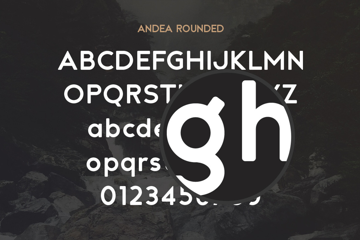 Andea - Geometric Sans Serif Font preview 4