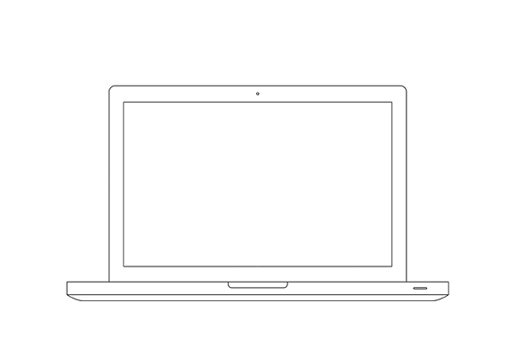 MacBook Pro Linear Wireframe preview 3