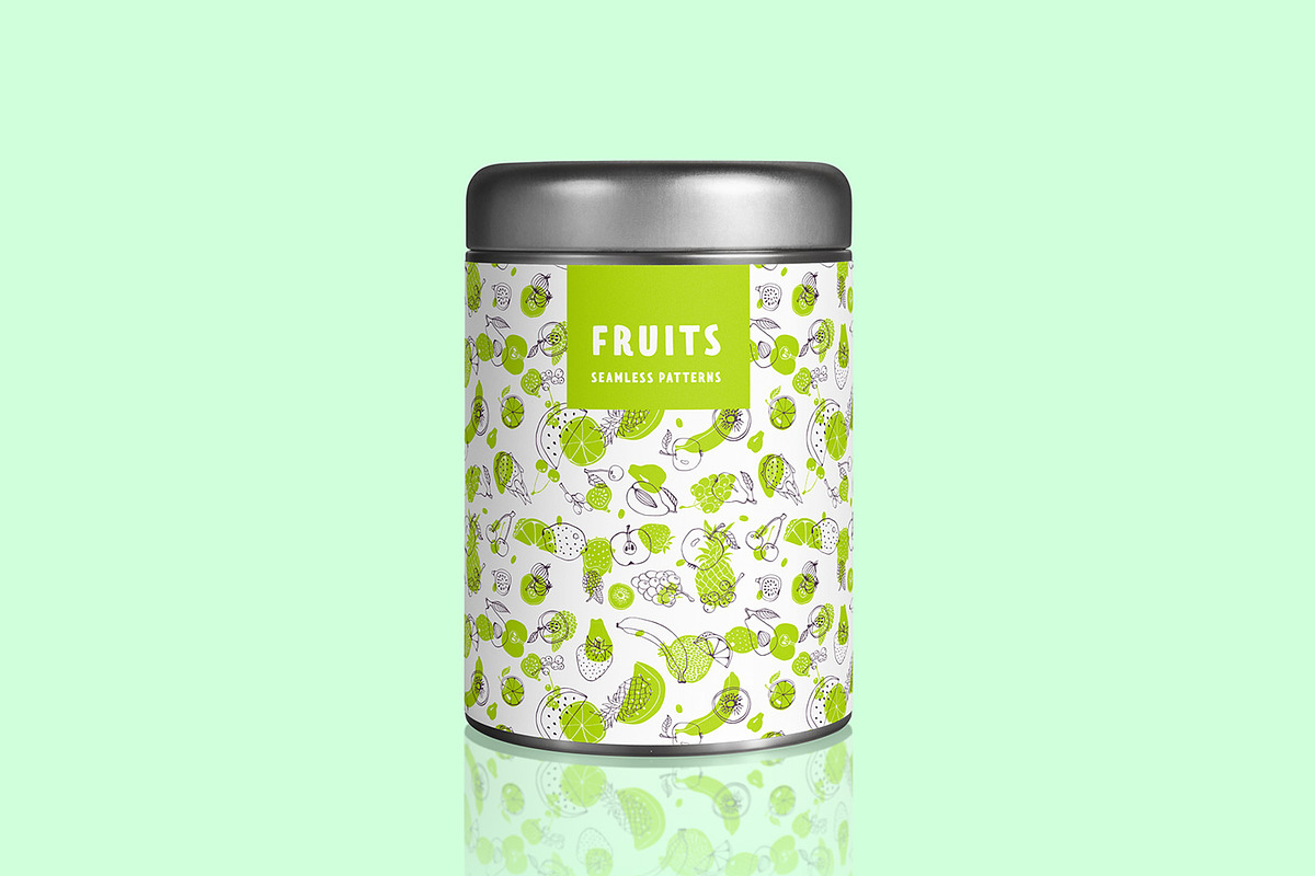 Fruits patterns, a Pattern Graphic by Hellgram (Photo 3 of 6)