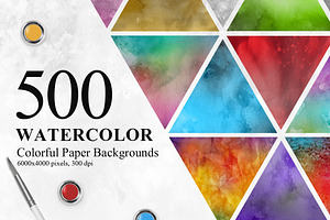 500 Watercolor Paper Backgrounds