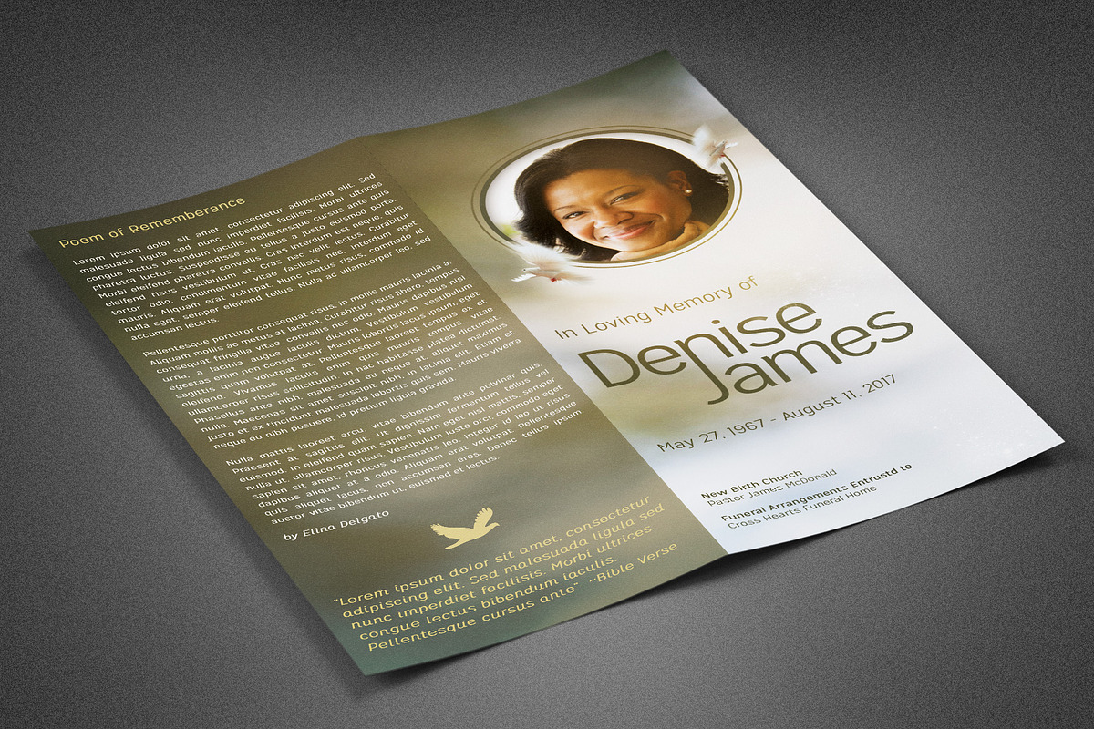 Essence of Love Funeral Program, a Brochure Template by loswl (Photo 5 of 5)