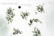 Green leaves - greenery clipart, an Illustration by ollalya (Thumbnail 3 of 12)