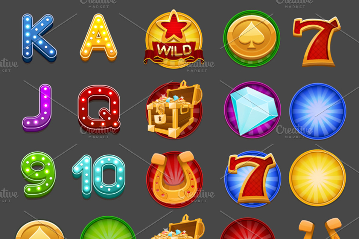Golden Slots Game Kit, an Illustration by Saranai Store (Photo 5 of 10)