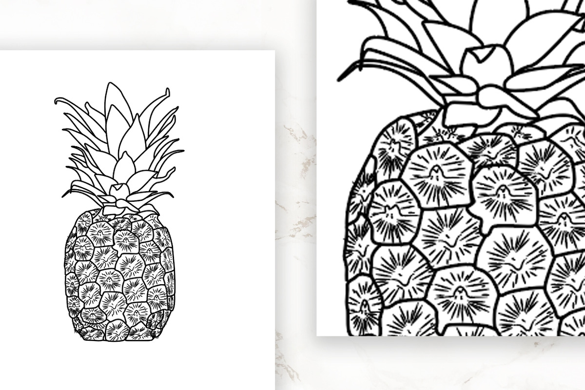 Gold Pineapple Vector Icon, an Icon by Aloha Philly (Photo 5 of 8)