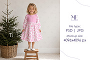 Christmas Dress Mockup Clothing PSD, a Shirt Mockup by Mie Mockup Studio (Thumbnail 3 of 6)