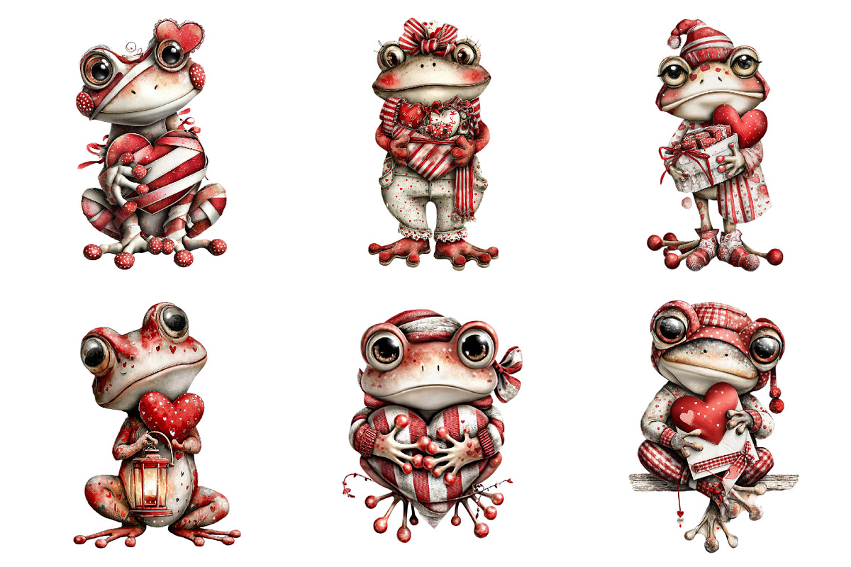 Whimsical Valentine Frog, an Illustration by Design Market (Photo 2 of 3)