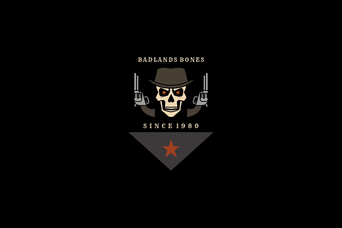 Cowboy Skull Badge Logo Set, a Branding & Logo Template by Artnivora.Std (Photo 5 of 6)