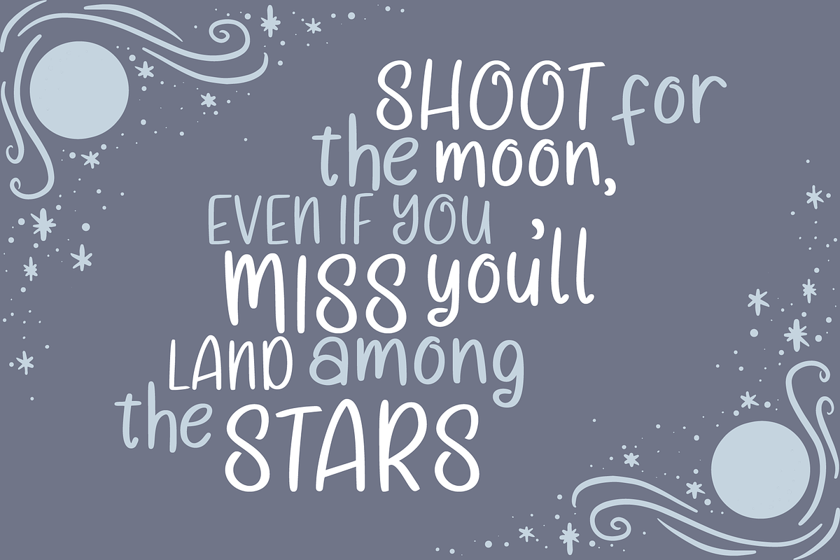 Lunar Shore Cute Handwriting Font, a Font by Dancing with Ink (Photo 16 of 19)