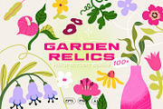 Floral stickers & patterns bundle, an Object Illustration by UnaAnya (Thumbnail 1 of 10)
