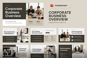 Corporate Business Overview, a Presentation Template by Sixtemp