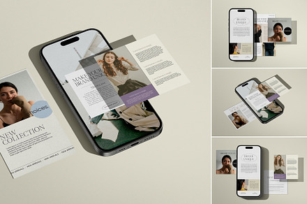Instagram Post Mockups, an iPhone Mockup by Tahtagraphic