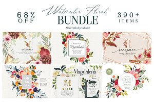Watercolor Floral BUNDLE 2019