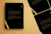 GOLD STATIONERY TEMPLATE, a Stationery Template by Meknya (Thumbnail 3 of 4)