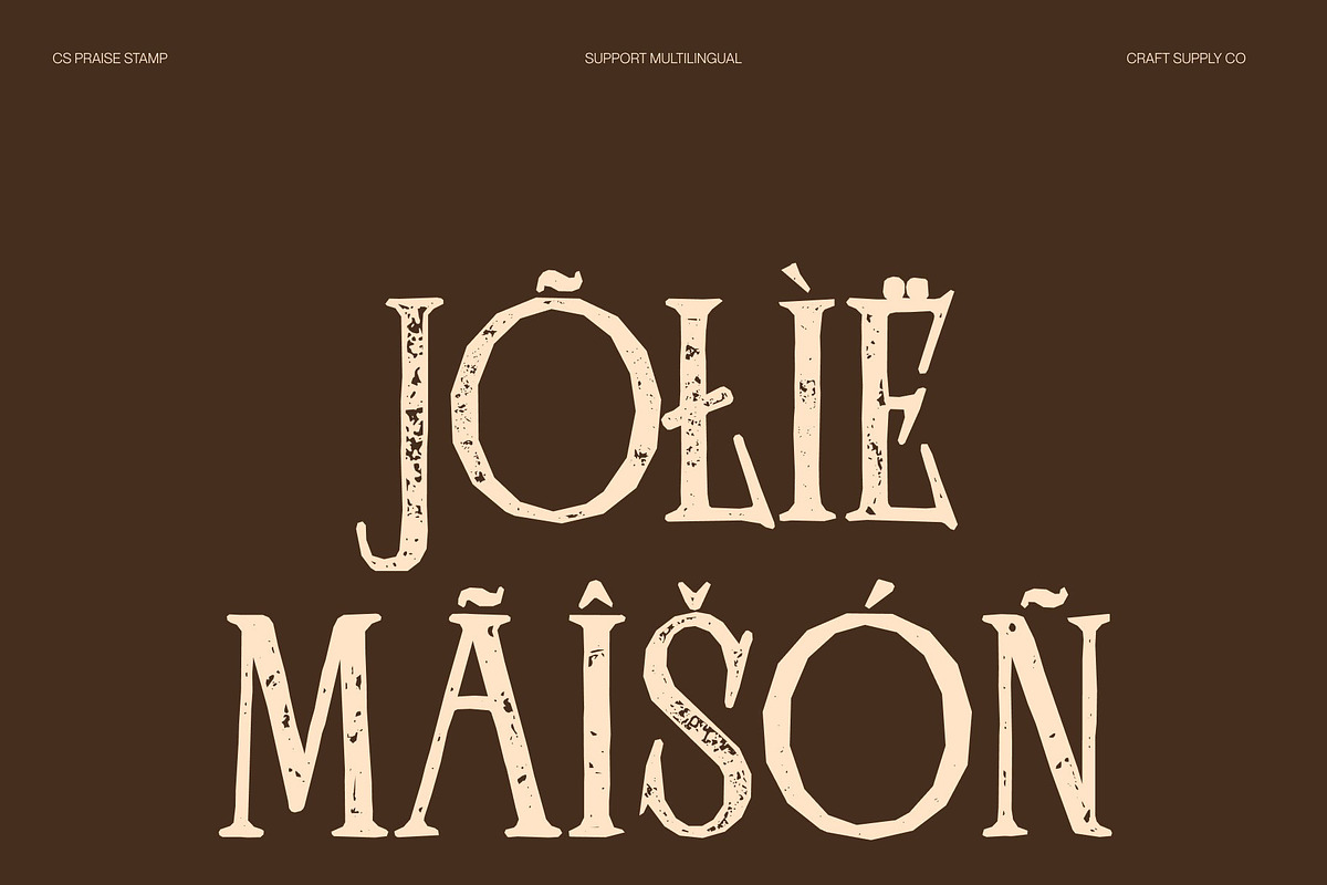 CS Praise Stamp, a Serif Font by Craft Supply Co. (Photo 7 of 8)