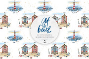 Vintage Beach Nautical Patterns, a Pattern Graphic by KaramfilaS (Thumbnail 17 of 19)