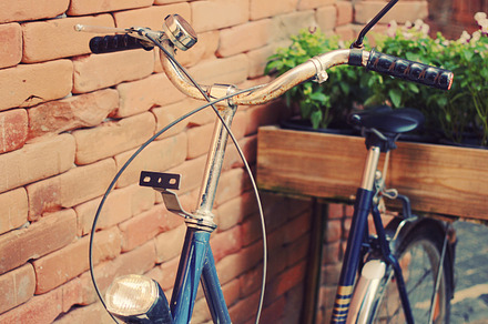 Old bicycle and flowers stock photo containing bicycle and bike, a Transportation Photo by Nuchylee Photo