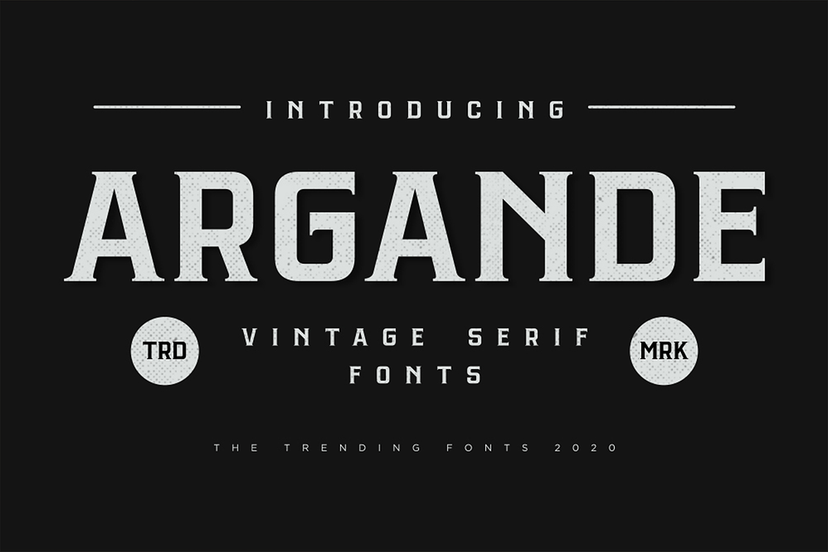 Argande - Vintage Serif Font, a Serif Font by Konstantine Studio (Photo 1 of 5)