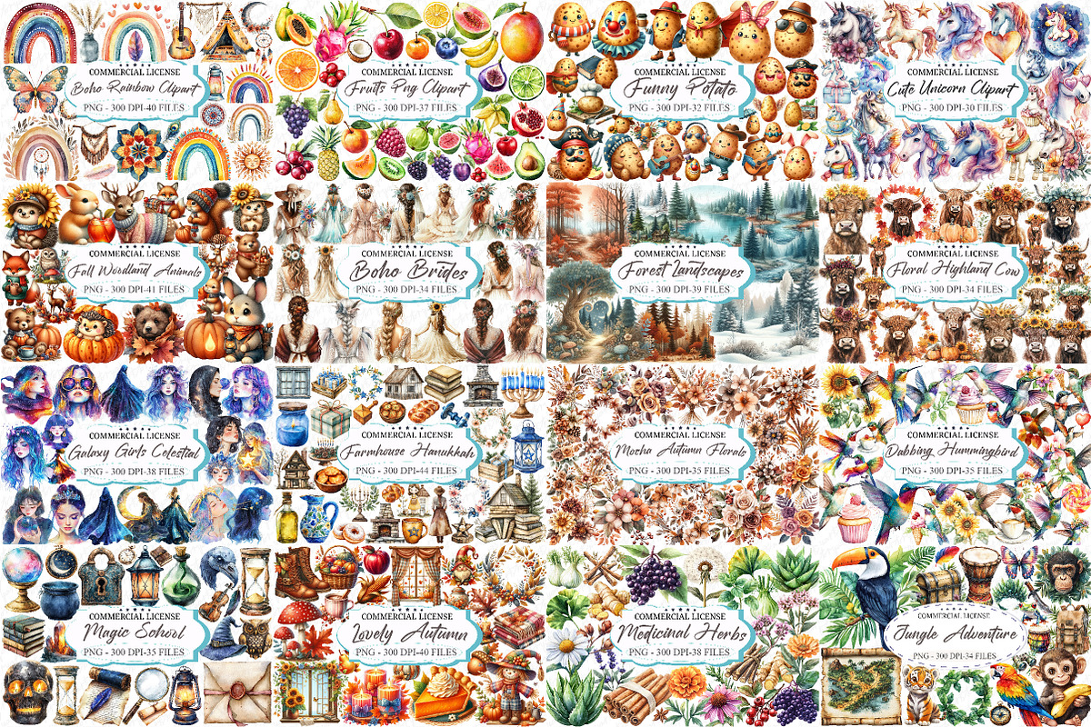 The Mega Sublimation Clipart Bundle, an Illustration by designcity5 (Photo 4 of 4)