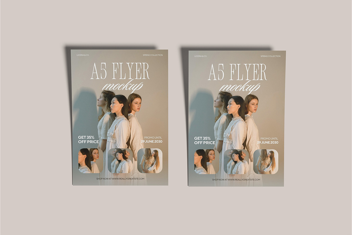 A5 Flyer Mockup, an Advertising Mockup by Bangdastudio (Photo 3 of 8)