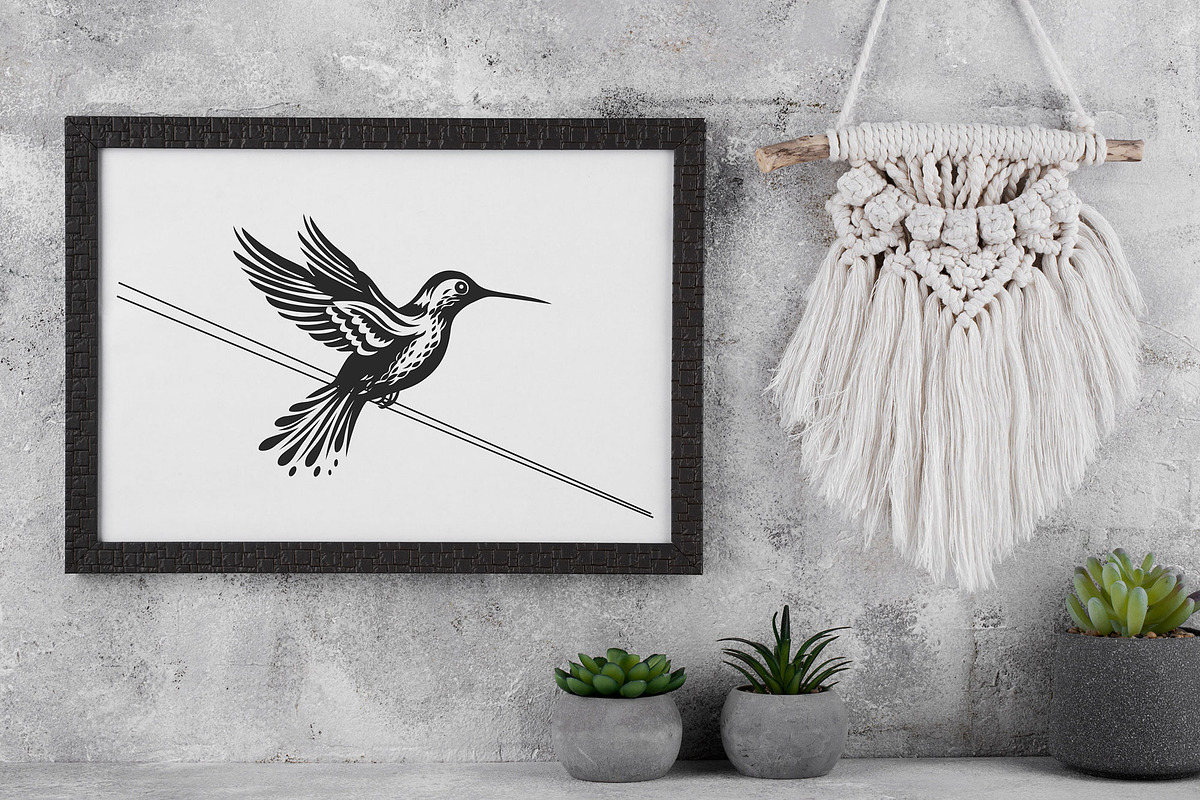 Humming Bird Vector Bundle, an Animal Illustration by DIYnArtShop (Photo 3 of 6)