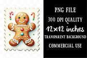 Christmas Postage Stamp Png, an Illustration by Designking (Thumbnail 4 of 5)