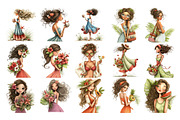 Summer Woman Watercolor Clipart, a Person Illustration by Nicolle's Colorful Art (Thumbnail 2 of 5)