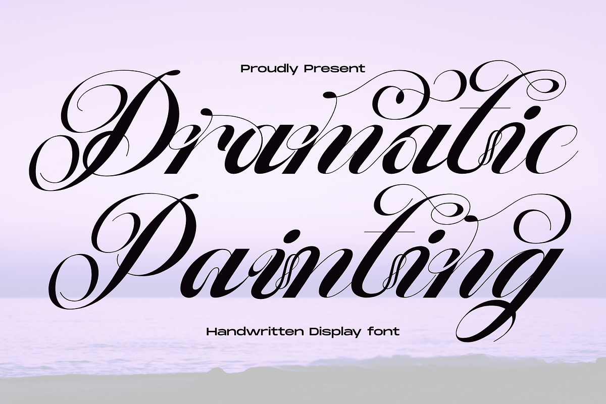 Dramatic Painting - Calligraphy Font, a Script Font by 177Studio (Photo 1 of 8)