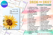 2026-2027 Student Planner, a Print Template by Adalin Shop (Thumbnail 1 of 13)