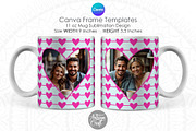Canva Mug Template | heart photo mug, an Object Graphic by Artisan Craft (Thumbnail 2 of 3)