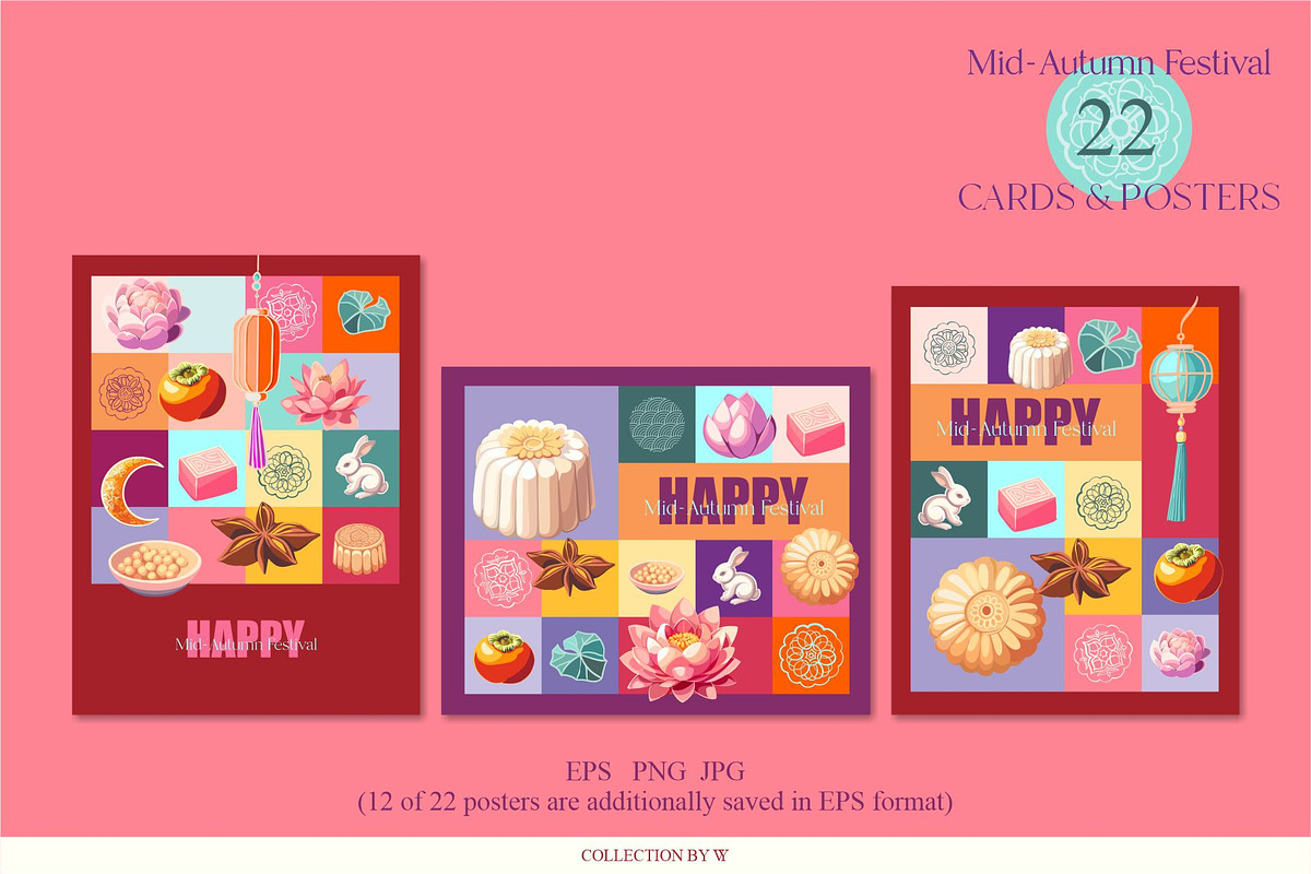 Mid-Autumn Festival, a Seasonal Illustration by Collection by VY (Photo 11 of 11)