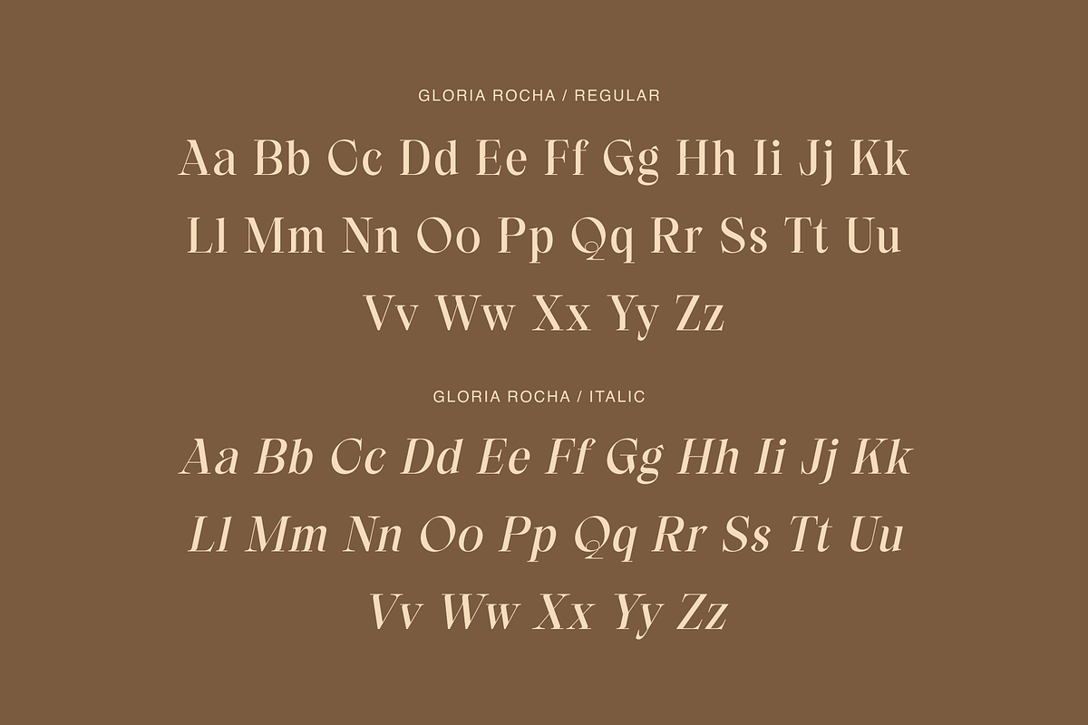 Gloria Rocha | Glamorous Serif Font, a Serif Font by Jolicia Type (Photo 2 of 11)