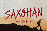 Saxohan Brush, a Handwritten Font by Eltypesstudio (Thumbnail 1 of 10)