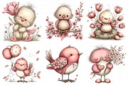 Whimsical Easter Birds Clipart, an Illustration by Daily.Designs (Thumbnail 5 of 7)
