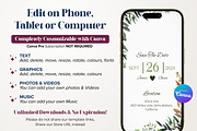 Botanical Wedding Video invite Canva, a Presentation Template by Aks-Designs (Thumbnail 2 of 4)
