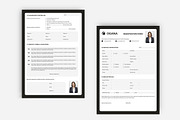 Registration Form Two Page, a Stationery Template by iDoodle Studio (Thumbnail 1 of 4)