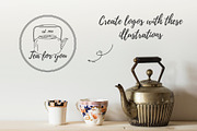 Kettles Stamp Brushes| for Procreate, a Brush Add-On by Wander Designs (Thumbnail 2 of 5)