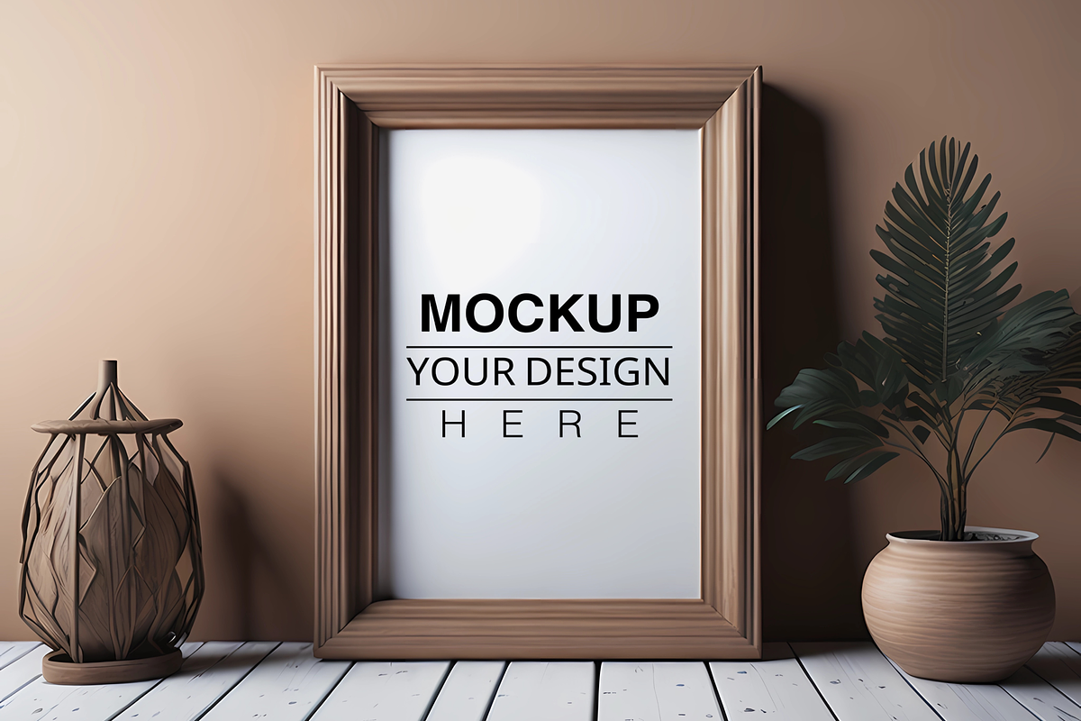 Minimalist Frame Mockup, a Print Template by Ali's Designs (Photo 1 of 5)