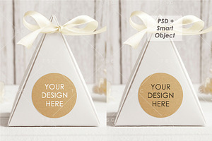 Favor Box/Sticker/Tag Mockup Bundle