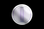 Round Glossy Metallic Sticker, a Pens & Pencil Mockup by Design Squad (Thumbnail 2 of 3)