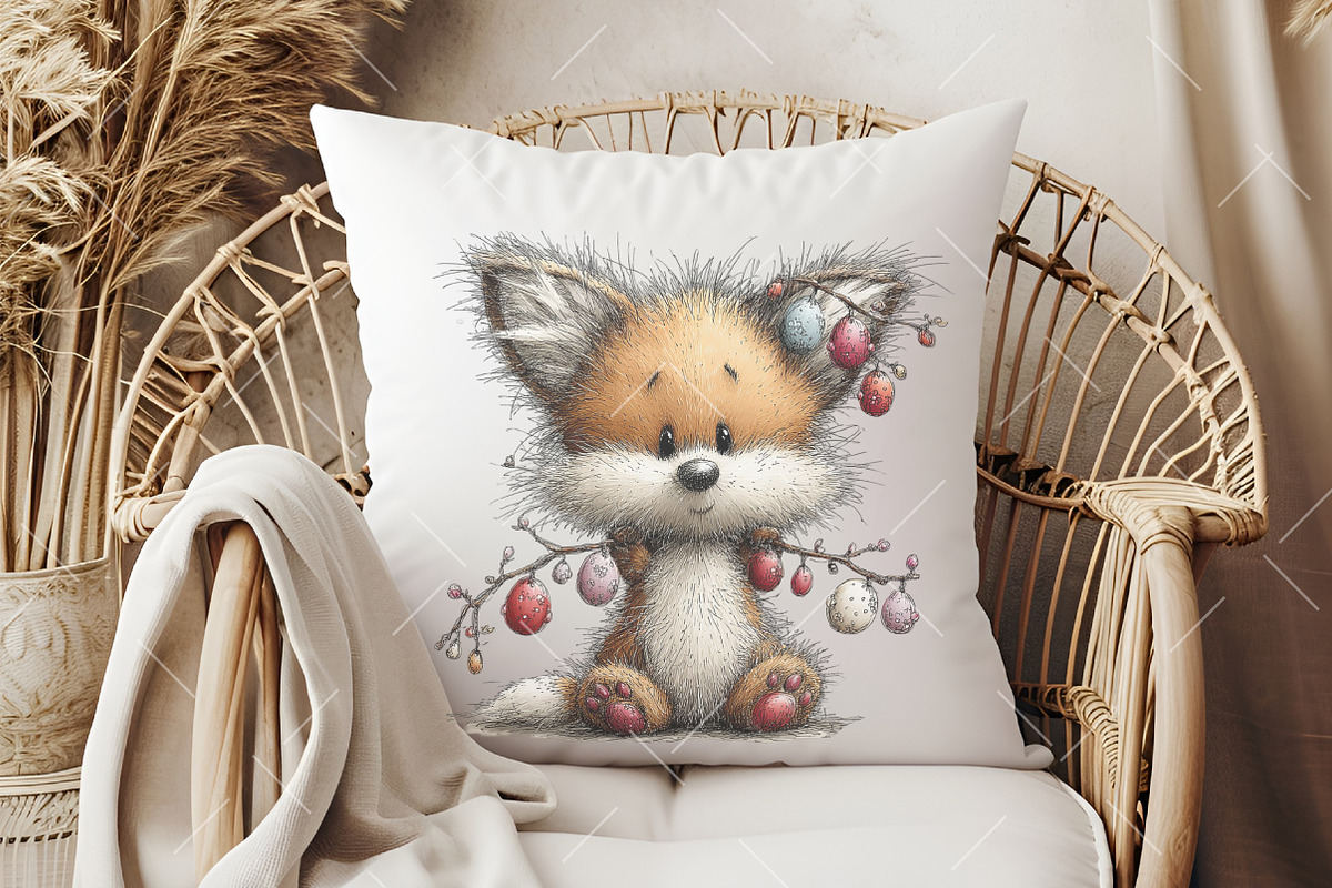 Whimsical Easter Fox Clipart, an Illustration by OK Design (Photo 6 of 6)